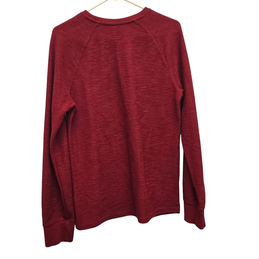 Good Fellow Mens Medium Red PolyCotton Long Sleeve Crew Neck Sweatshirt