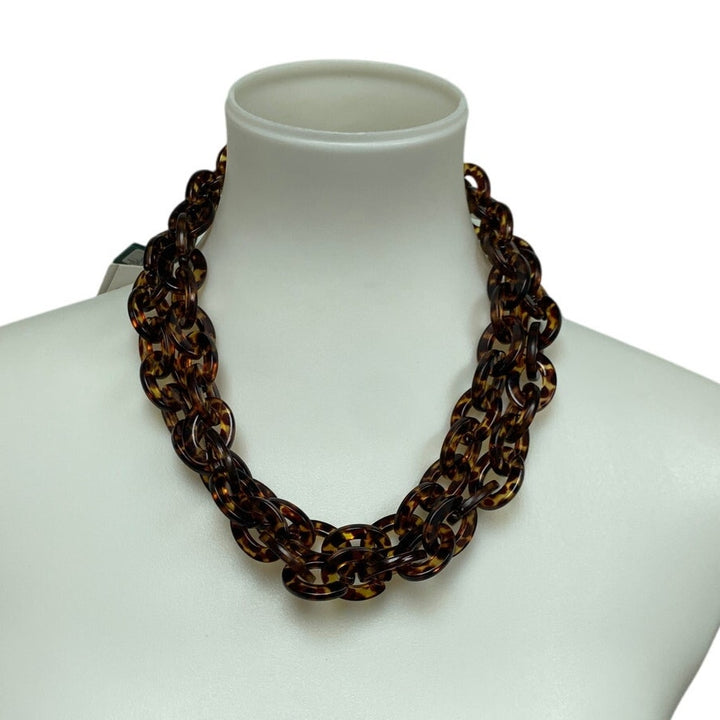 New Wild Fable Medium Plastic Cockleshell Leopard Spot Chain Link Fashion Belt