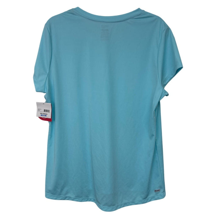 NWT New Danskin Now Womens XXL Short Sleeve V Neck Loose Athletic Shirt
