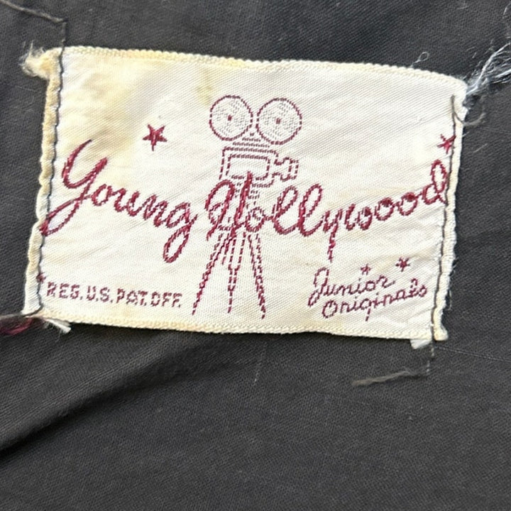 Vintage Young Hollywood Junior Originals Womens Small Cotton Blend Prairie Dress