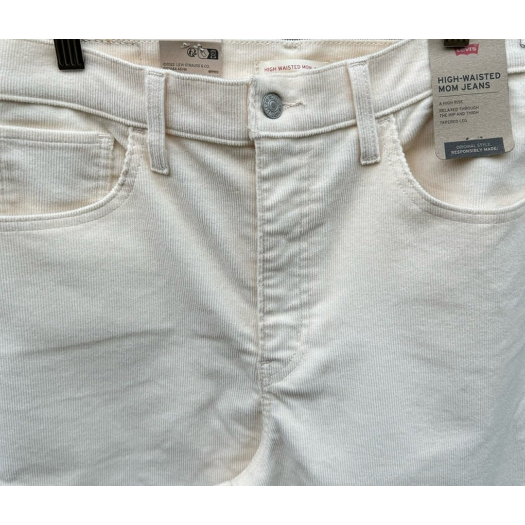 NWT New Levis Womens 30X29 Cotton Blend High Waisted Mom Jean Corduroy Pants