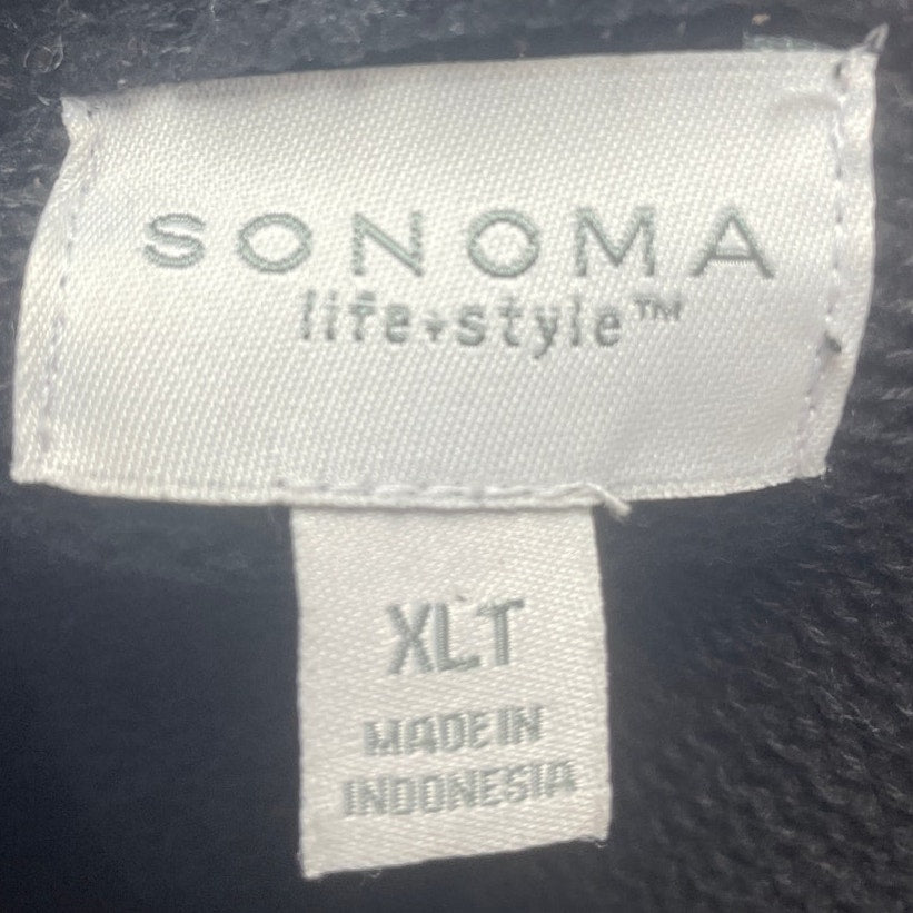 Sonoma Life + Style Mens XLT Long Sleeve Quarter Zip Knit Pullover Sweater