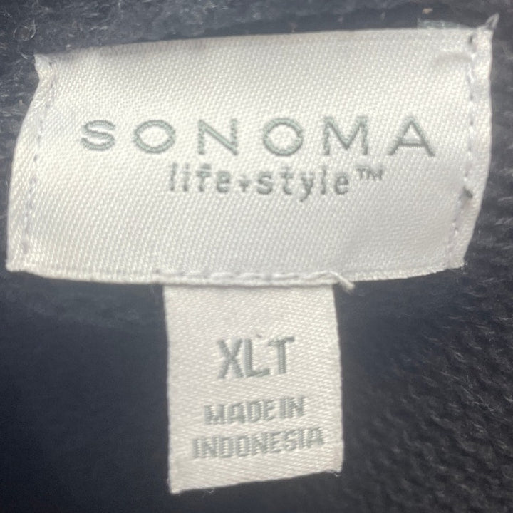 Sonoma Life + Style Mens XLT Long Sleeve Quarter Zip Knit Pullover Sweater