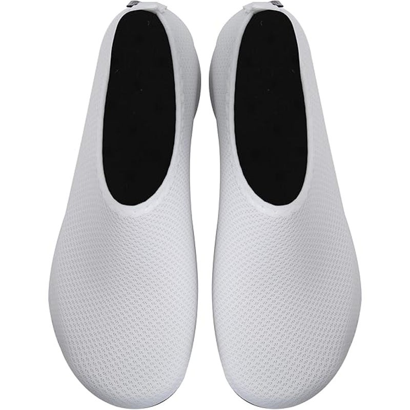New WateLves Womens Size 7/8 White Mesh Slip On Quick Dry Aqua Socks Water Shoes