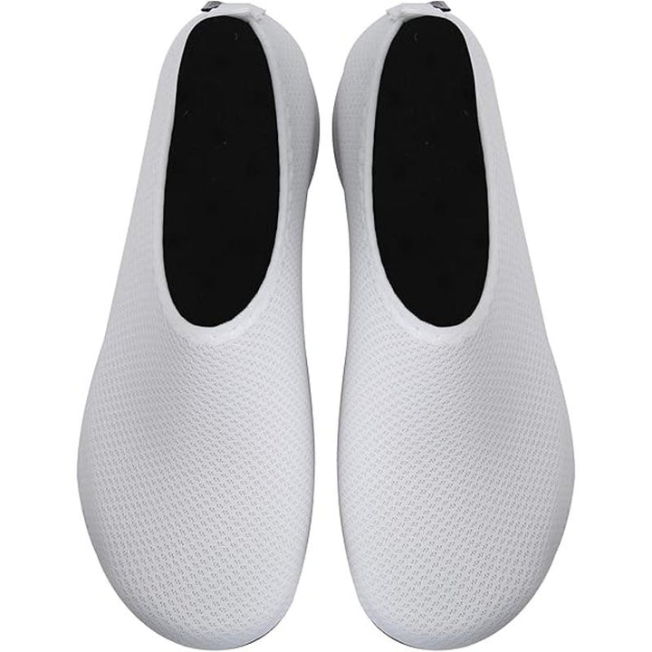 New WateLves Womens Size 7/8 White Mesh Slip On Quick Dry Aqua Socks Water Shoes