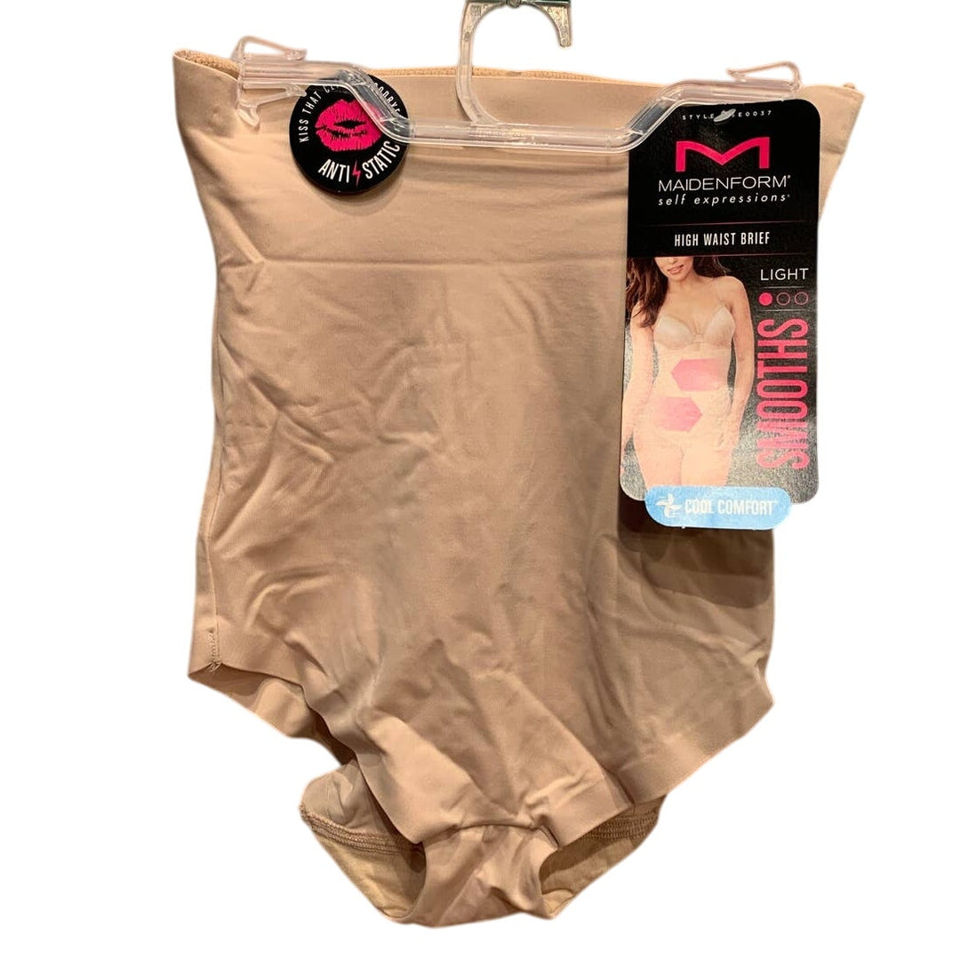 New Small Maidenform High Waist Brief Light Control Stay Put Waist Shaper Panty