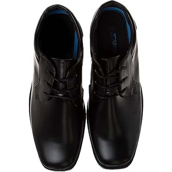 Josmo Big Boys Size 5 Black Faux Leather Lace Up Classic Comfort Oxford Shoes