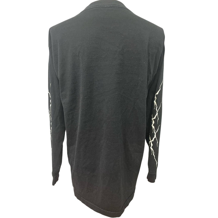 Bokeh Mens Large Wasting Away Cheshire Goblin Face Long Sleeve PolyCotton Tee