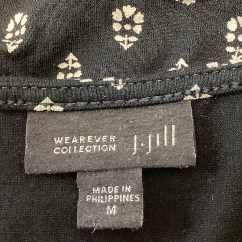 J Jill Wearever Collection Medium Sleeveless Stretchy Fit &amp; Flare Floral Dress