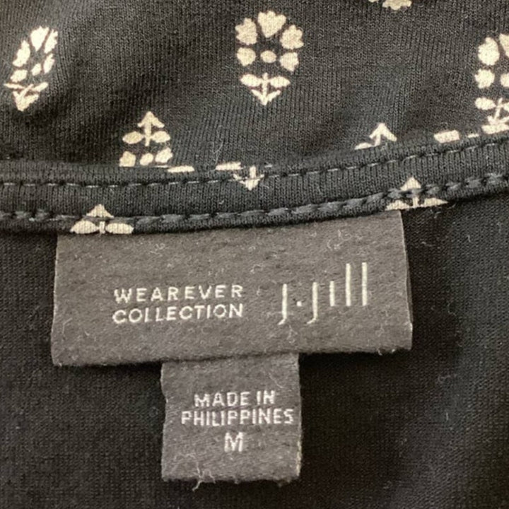 J Jill Wearever Collection Medium Sleeveless Stretchy Fit &amp; Flare Floral Dress