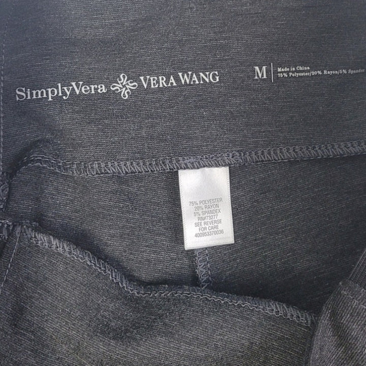 Simply Vera Vera Wang Womens Medium PolyRayon Spandex High Waisted Leggings