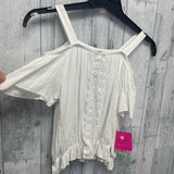 New IN Girl San Francisco Girls XL Off Shoulder Rayon Gathered Peasant Blouse