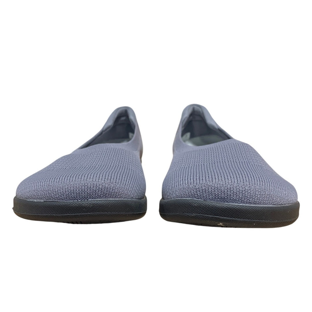Whitin Womens Size 8 Gray Mesh Ballet Flats Closed Round Toe Slip On Shoes
