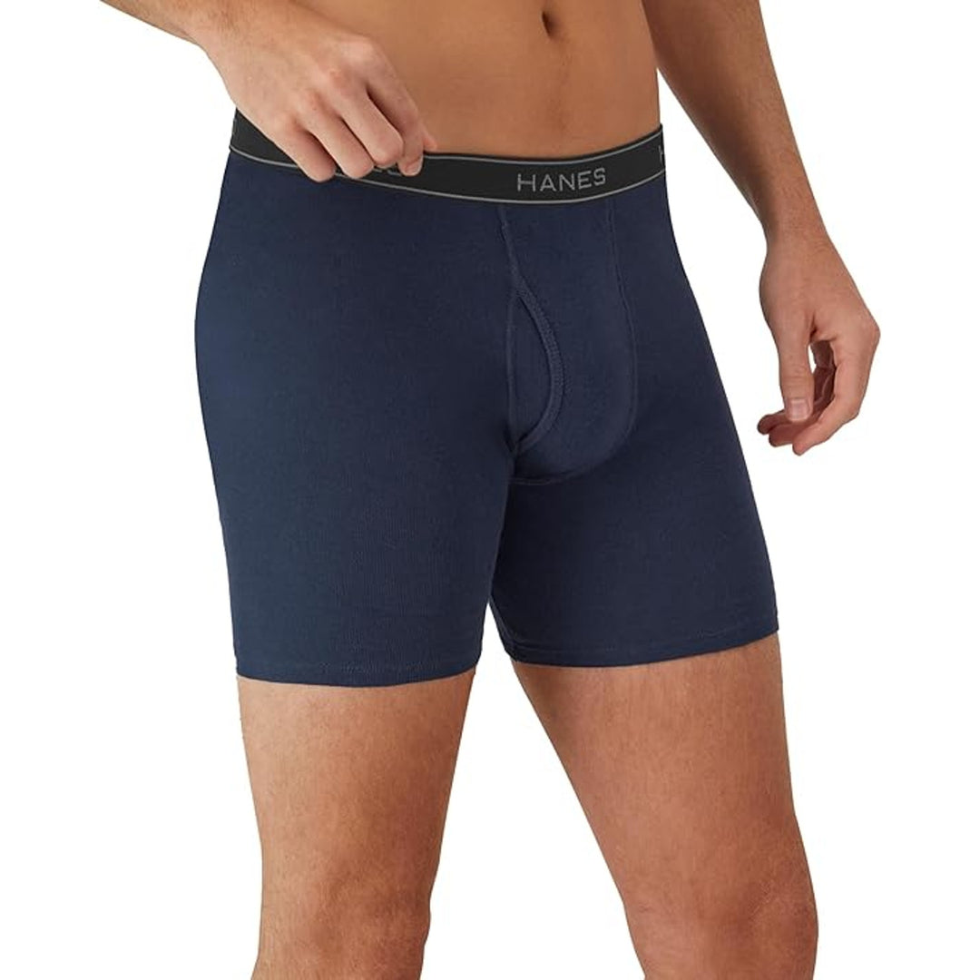 New Hanes 2 Pack Mens Medium Cool Dri Moisture-Wicking Underwear Boxer Briefs
