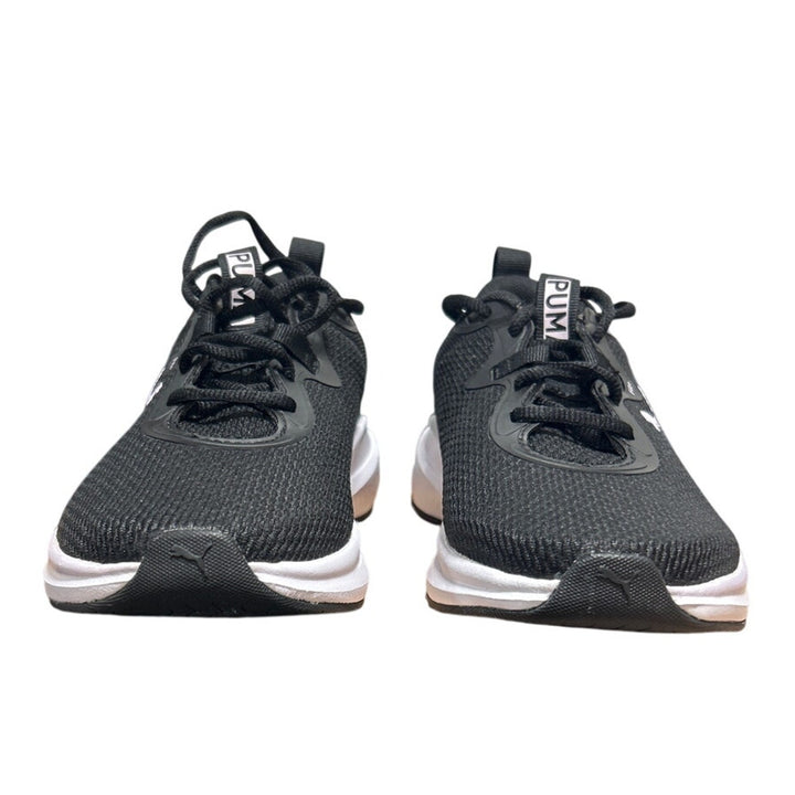 New In Box Puma Womens Size 9 Black White Lace Up Skyrocket Sneaker Shoes