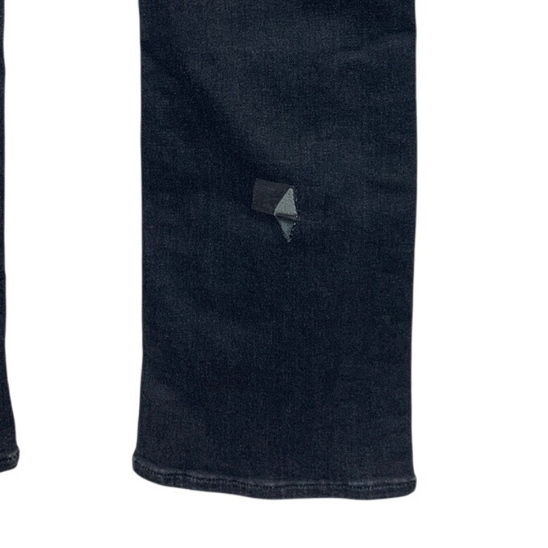 New American Eagle Womens Size 4 High Rise Skinny Kick Black Denim Jeans
