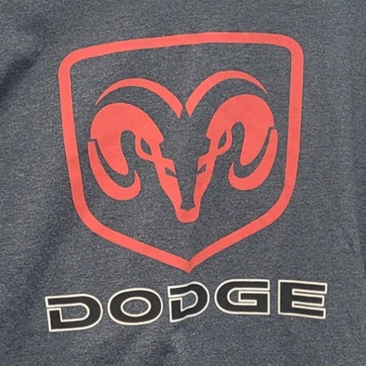 Gildan Mens XL PolyCotton Dodge Dark Gray Short Sleeve Crew Neck Tee Shirt