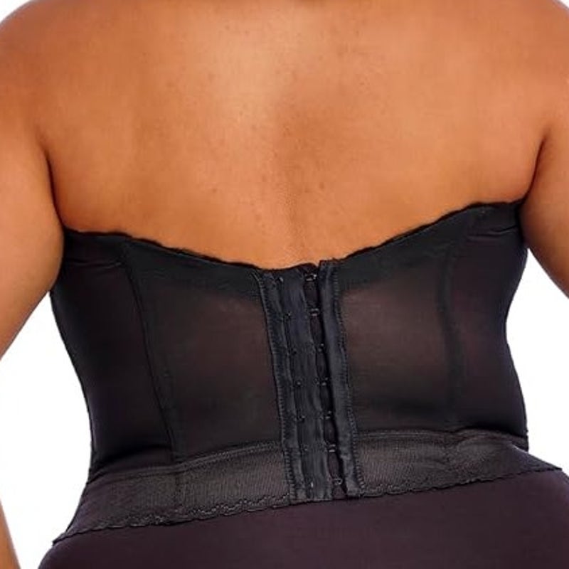 Goddess Womens Size 36C Lace Bustier Unlined Removeable Straps Boned Corset Bra