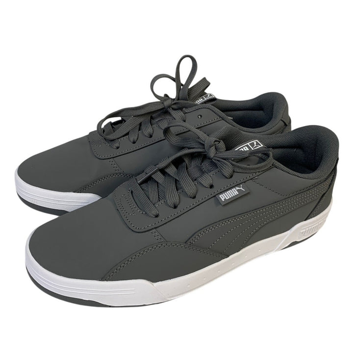 PUMA Mens Size 11 Gray Faux Leather SoftFoam+ Lace Up Skate Sneaker Shoes