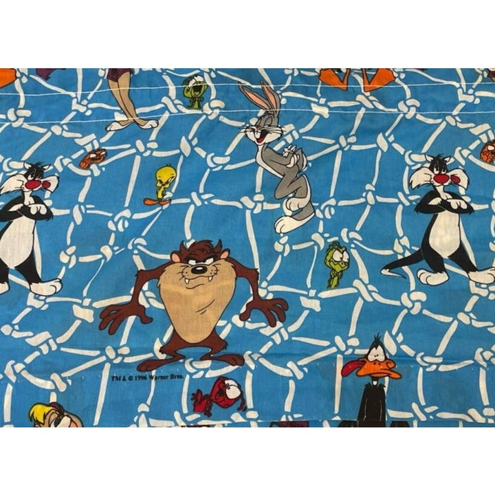 Vintage 1996 Warner Bros Taz Sylvester Tweety Daffy Bugs Bunny Curtain Valance