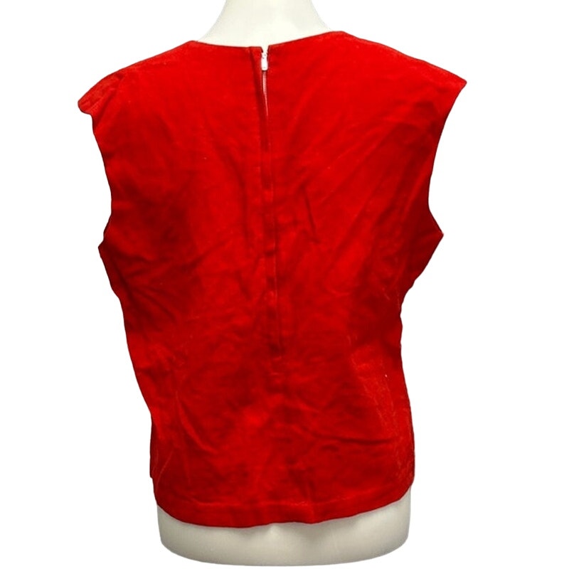 Vintage Beeline Fashions Inc Womens Size 16 100% Cotton Union Made Back Zip Vest