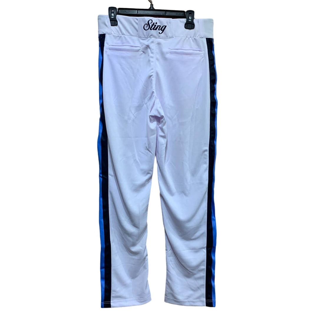 New St Louis Sting Adult Small White Polyester Mens Baseball Sports Long Pants
