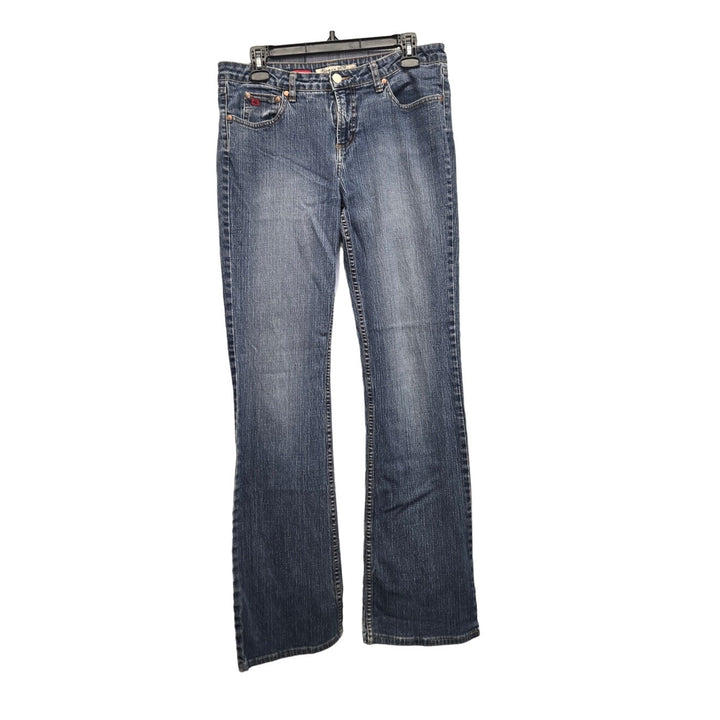 Paris Blues Juniors 13 Stretch Cotton Factory Faded Boot Cut Denim Jeans
