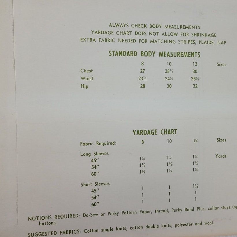 Vintage 1967 Stretch &amp; Sew 935 Boys Dress Shirt Uncut Sewing Pattern