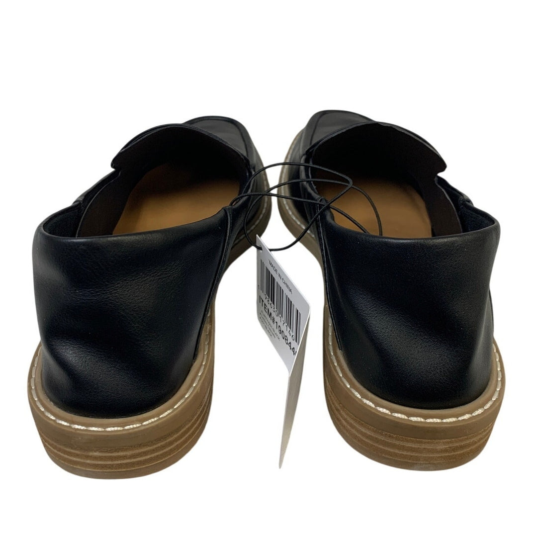 New In Box DV Dolce Vita Womens Size 8.5 Flirty Black Faux Leather Loafer Shoes
