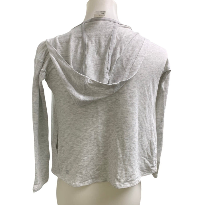 New All In Motion Girls XS Open Front Hoodie Jacket Coverup w Thumbholes