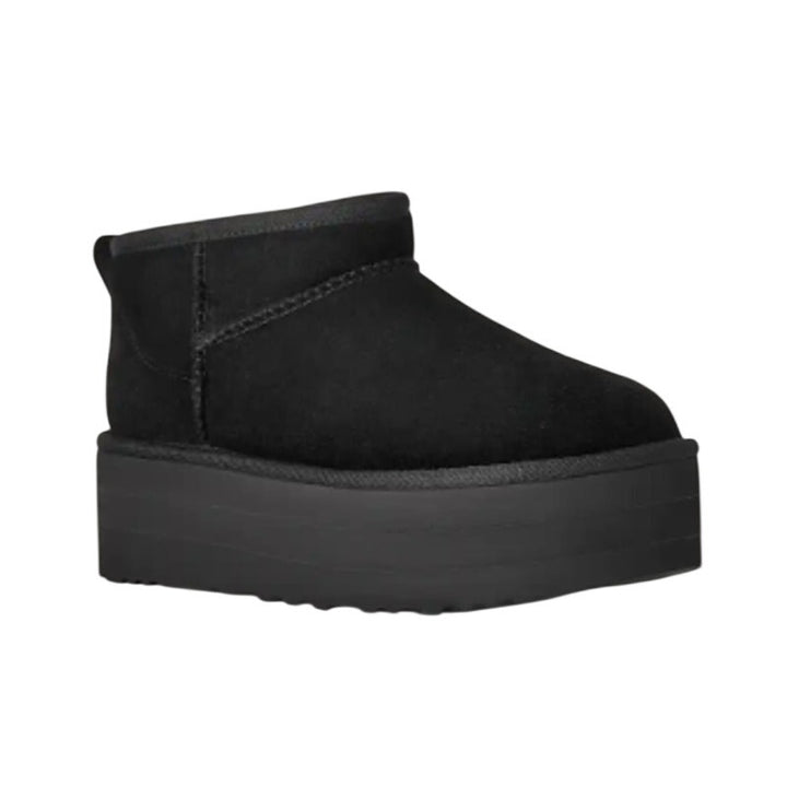 New In Box UGG Womens Size 9 Classic Mini Platform Suede Slide On Winter Boots