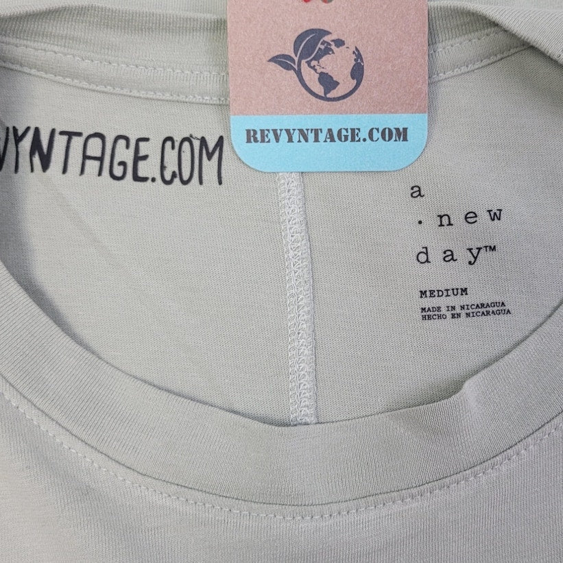 Hand Printed Upcycled Womens Medium With My Positive Attitude Miracles Tee Shirt