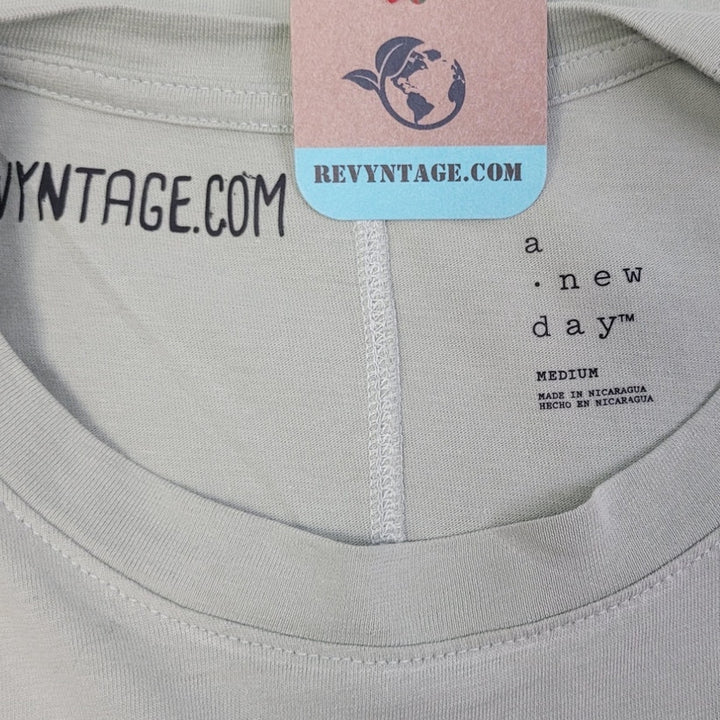 Hand Printed Upcycled Womens Medium With My Positive Attitude Miracles Tee Shirt
