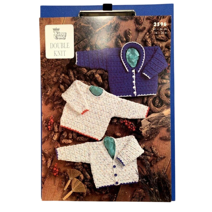 New King Cole 2596 BigValue Smarty Baby Sweater Jacket Cardigan Knitting Pattern