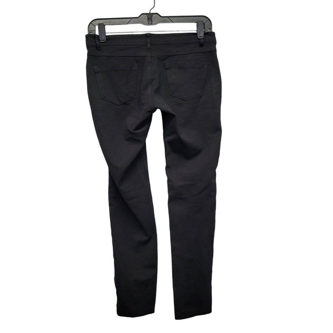 Active USA Womens Black Faux Pockets Medium Rayon Nylon Spandex Jeggings