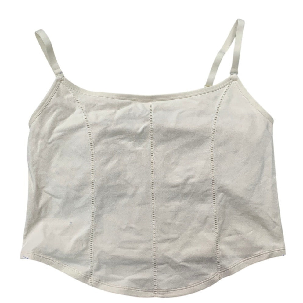 New Aerie Womens XXL Soft Muslin Off White Superchill Seamless Corset Bra Top