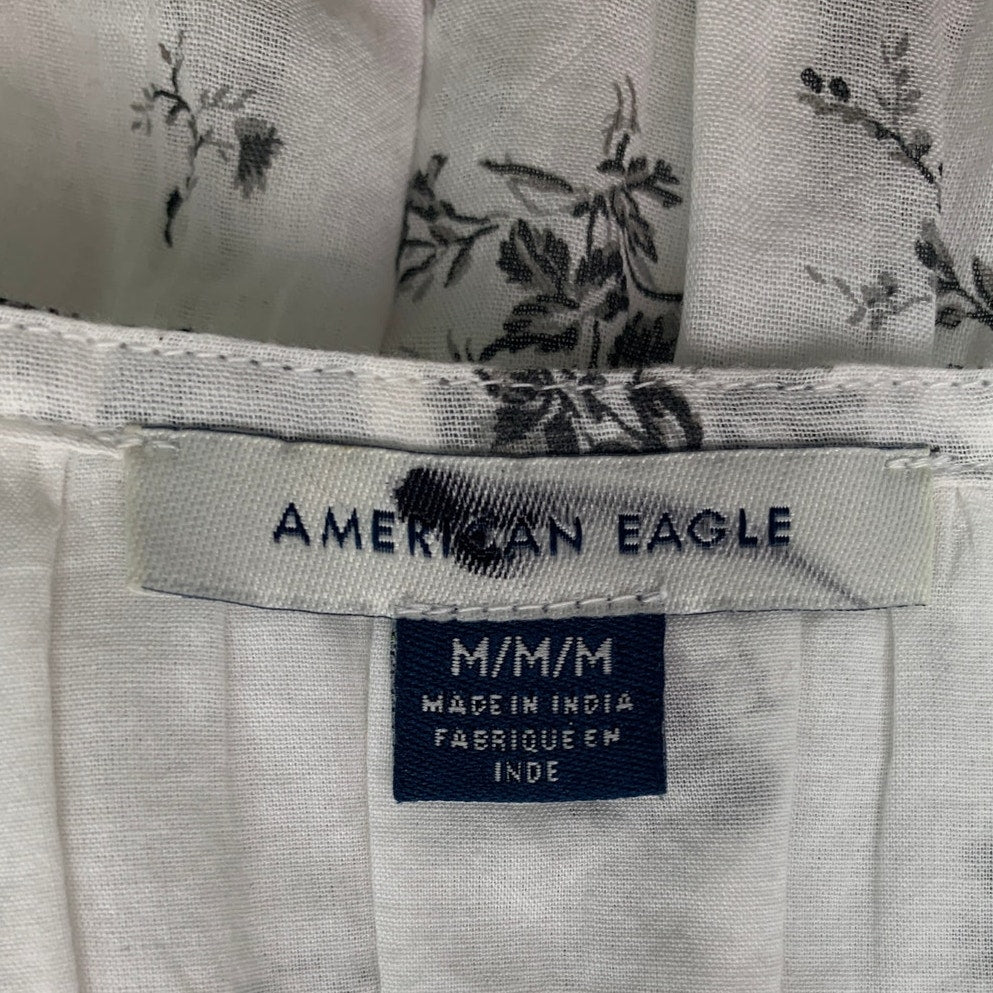New American Eagle Womens Medium Open Tie Front Sleeveless Halter Tank Top