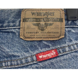 Wrangler Mens 33 X 30 100% Cotton Regular Fit Denim Blue Jeans Slight Distressed
