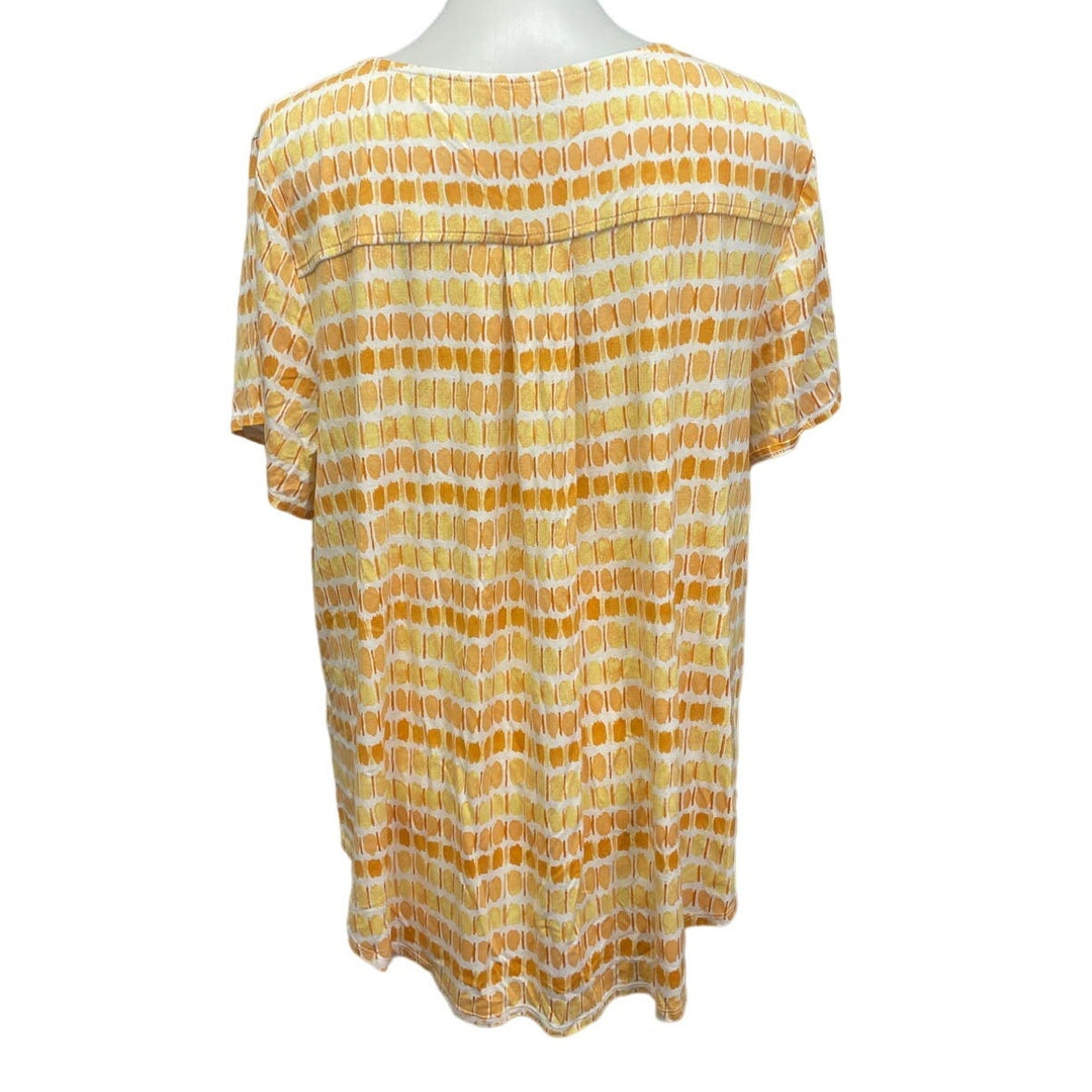 Lot of 2 Alfani Womens Plus Size 3X Rayon Spandex Blend Short Sleeve Tee Shirts