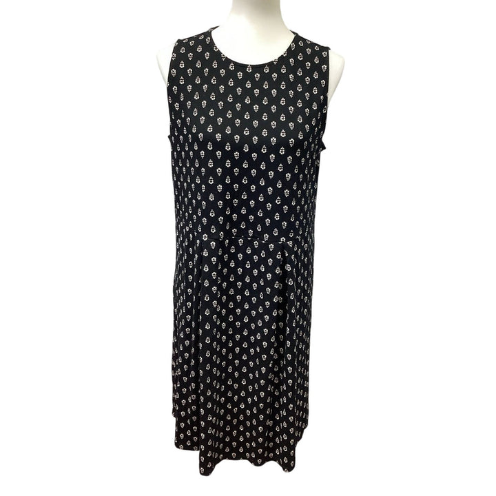 J Jill Wearever Collection Medium Sleeveless Stretchy Fit &amp; Flare Floral Dress