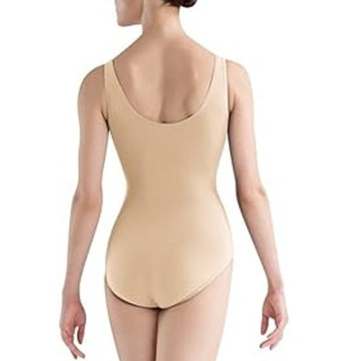 New BLOCH Dance Womens Medium Tan Faire Microlux Tank Dancing Gymnastics Leotard