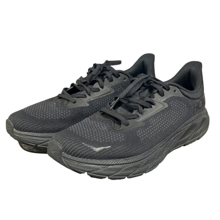Hoka Womens Size 7B Black Mesh Arahi 7 Lace Up Athletic Shoes w Box EUC