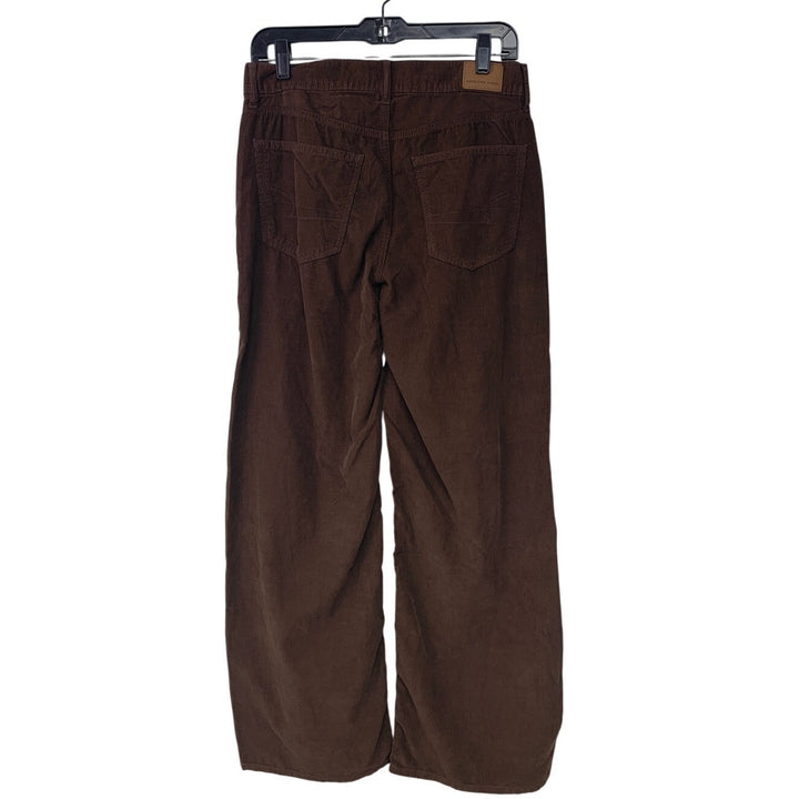 New American Eagle Womens Size 12 Cotton Blend Regular Dark Umber Corduroy Pants