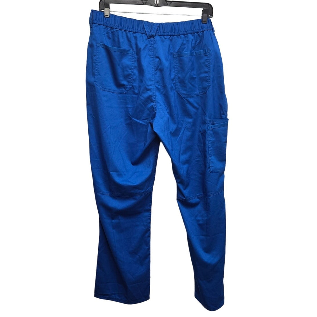 New Revolution Mens Modern XL Royal Blue Drawstring Waist Scrub Pants w Pockets