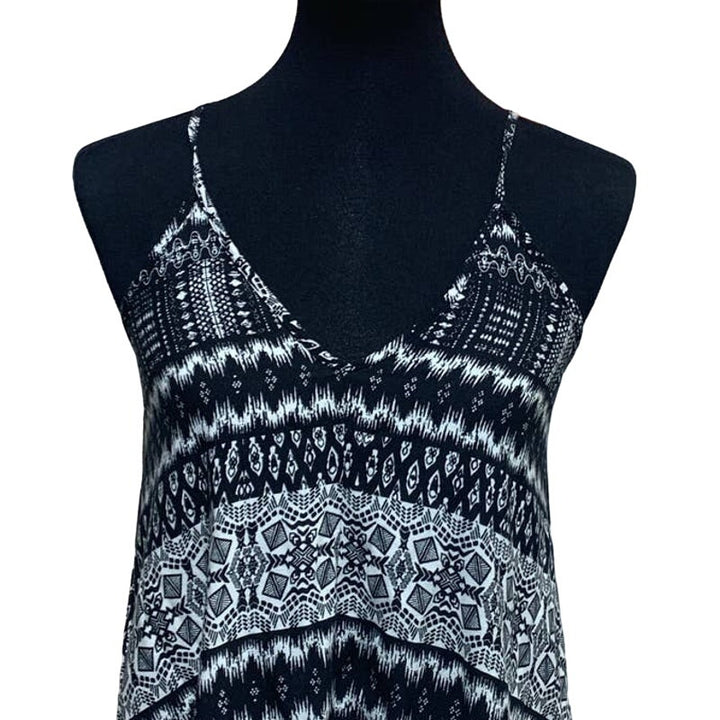 Aina Be Medium Long Handkerchief Hem Strappy Summer Beach Rayon Maxi Dress