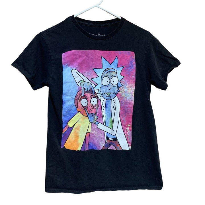 Rick and Morty Small Adult Swim 100% Cotton Cartoon Network Stay Awake Tee Shirt