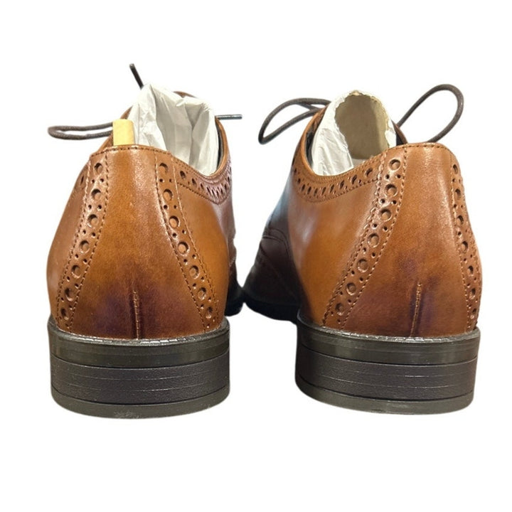 New Cole Haan Men Size 9 British Tan Leather Wing Oxford Lace Up Grand 360 Shoes