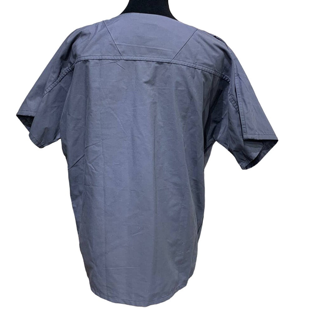 New Landau Essentials Uniforms Mens Medium Wrinkle Resistant VNeck Scrub Top