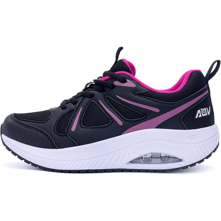 AOV Womens Size 10 Pink Black Mesh Arch Support Orthotic Plantar Fasciitis Shoes