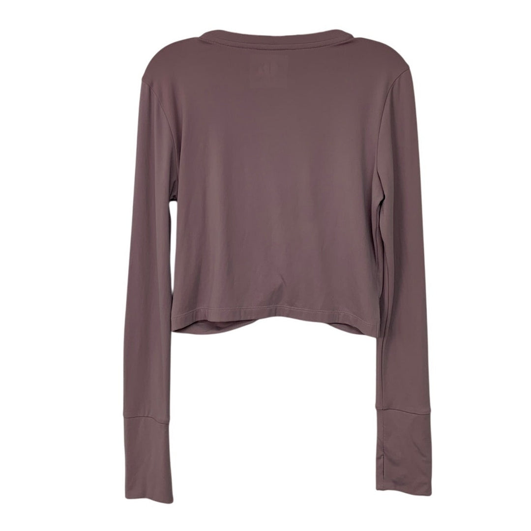 Triple A Apparel LTD Womens Large Long Sleeve Crew Neck Stretchy Cropped Top